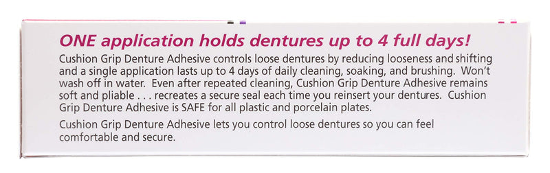 [Australia] - Cushion Grip Thermoplastic Denture Adhesive, 1 oz (Pack of 5) Makes Loose Dentures Fit Better and Stay in Place [Not a Glue Adhesive, Acts Like a Soft Reline] 
