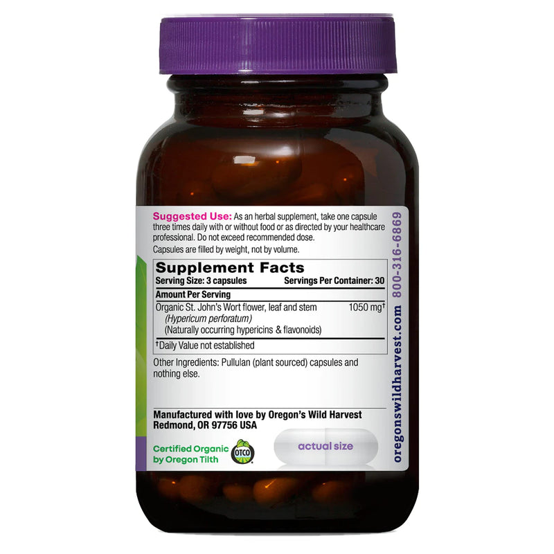 [Australia] - Oregon's Wild Harvest St John's Wort Supplement, 90 Count 