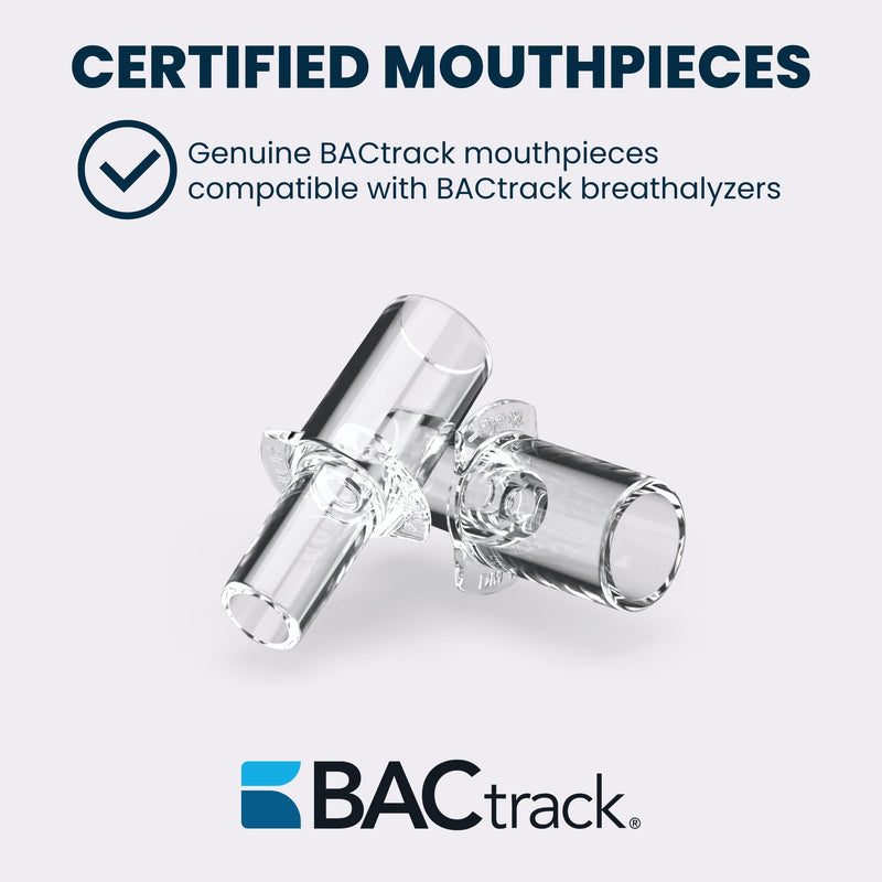 BACtrack Professional Breathalyzer Mouthpieces | 20ct | Compatible with S80, Trace, Scout, Element & Eclipse | Individually Wrapped | BAC Alcohol Tester Replacement Tips 20 Count (Pack of 1)