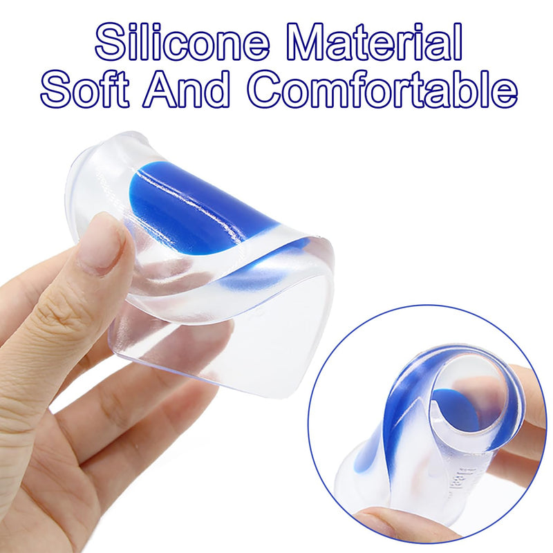 [Australia] - Neoreser Heel Spur Insoles, Gel Heel Cushion Heel Pads Silicone Gel Heel Cups Orthopedic Gel Cushion Insoles for Plantar Fasciitis Heel Spurs and Achilles Pain (39-45, 2 Pairs) Big 