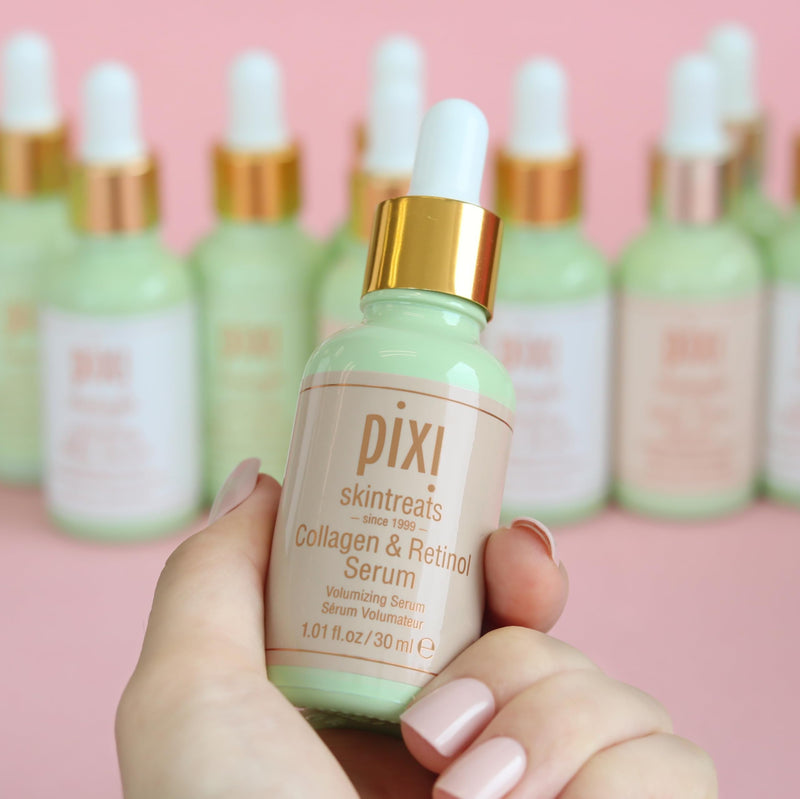 Pixi Beauty Botanical Collagen & Retinol Serum | Face Serum with Acacia Collagen, Retinol and Vitamins to Firm, Smooth & Hydrate Skin | 1 fl oz/ 30ml