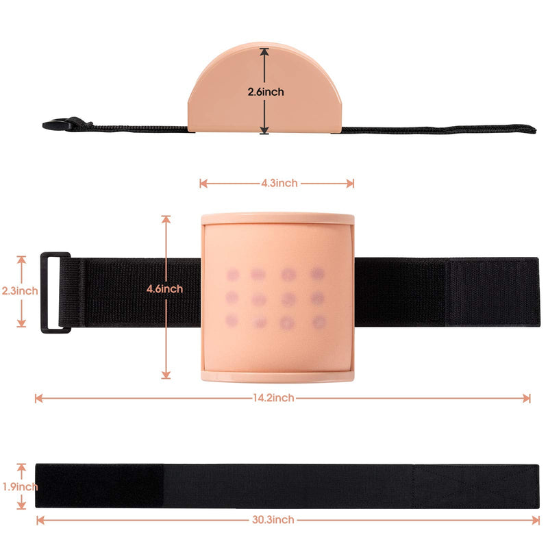 [Australia] - IM, ID, SQ Injection Practice Pad, Intradermal & Subcutaneous & Intramuscular 3 in 1 Injection Training Pad for Medical Student, Nurse, Doctor, Wearable Design 