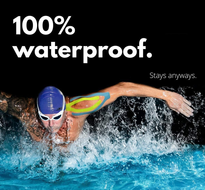 Waterproof Kinesiology Tape - 5m x 5cm, Latex-Free, Breathable Athletic Tape for Injury Support, Muscle Pain Relief, Joint Support & Physiotherapy (Panda) Panda