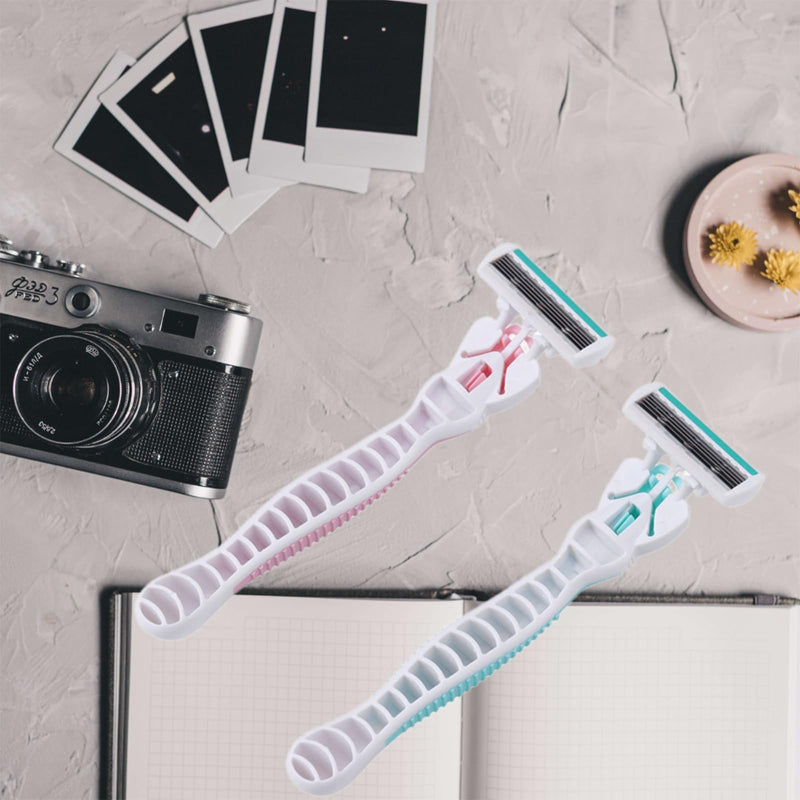 [Australia] - Razors for Women Sensitive Skin，6 blade Lady Shaving Razor for Women, Women’s razors for Shaving Including 1 Travel Razors for Women with 19 Blade Refills 