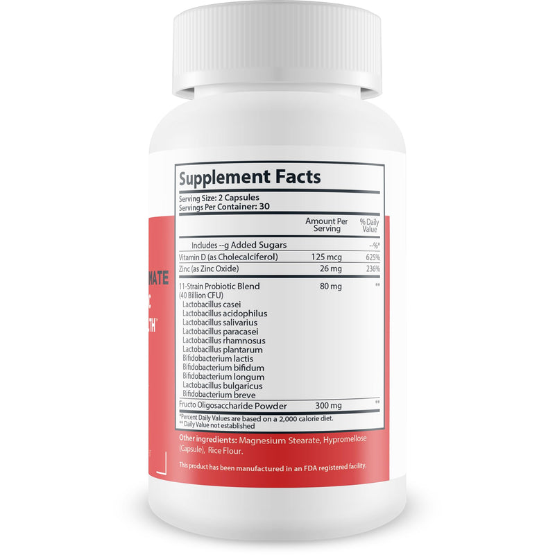 Best Ultimate Probiotic Gut Health - Our Best Total Gut Probiotic - Ultimate 11 Strain Probiotics & Prebiotic Formula to Restore Gut Health - Leaky Gut Supplement - Acid Reflux Probiotics