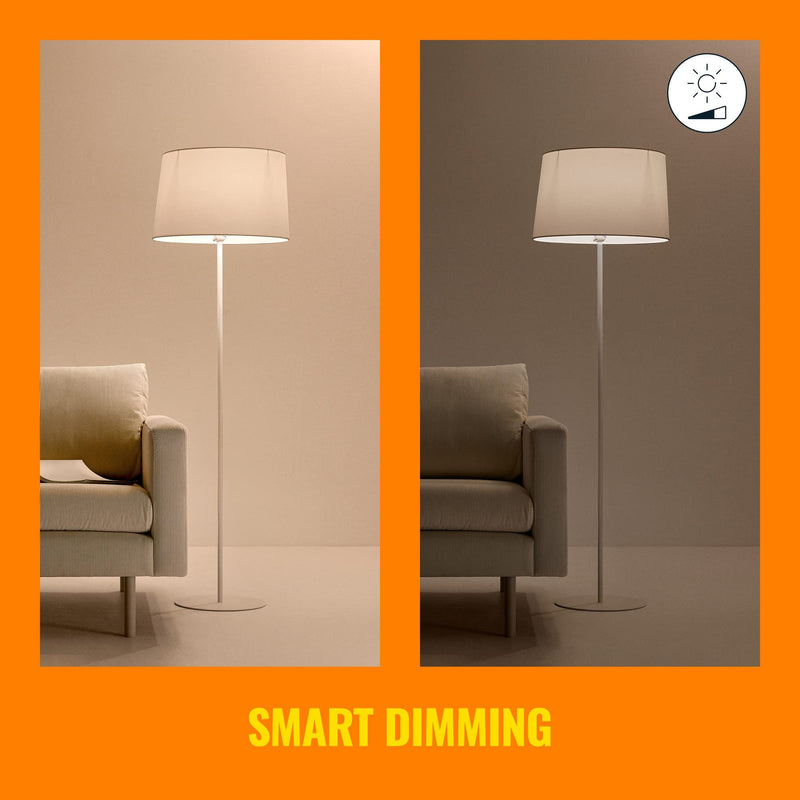 [Australia] - WiZ Connected 60W A19 LED Smart Light Bulbs - Connects to Your Wi-Fi - E26 Smart Bulb - Control with Voice or App + Activate with Motion - Matter Compatible - 2 Pack A19 Bulb 