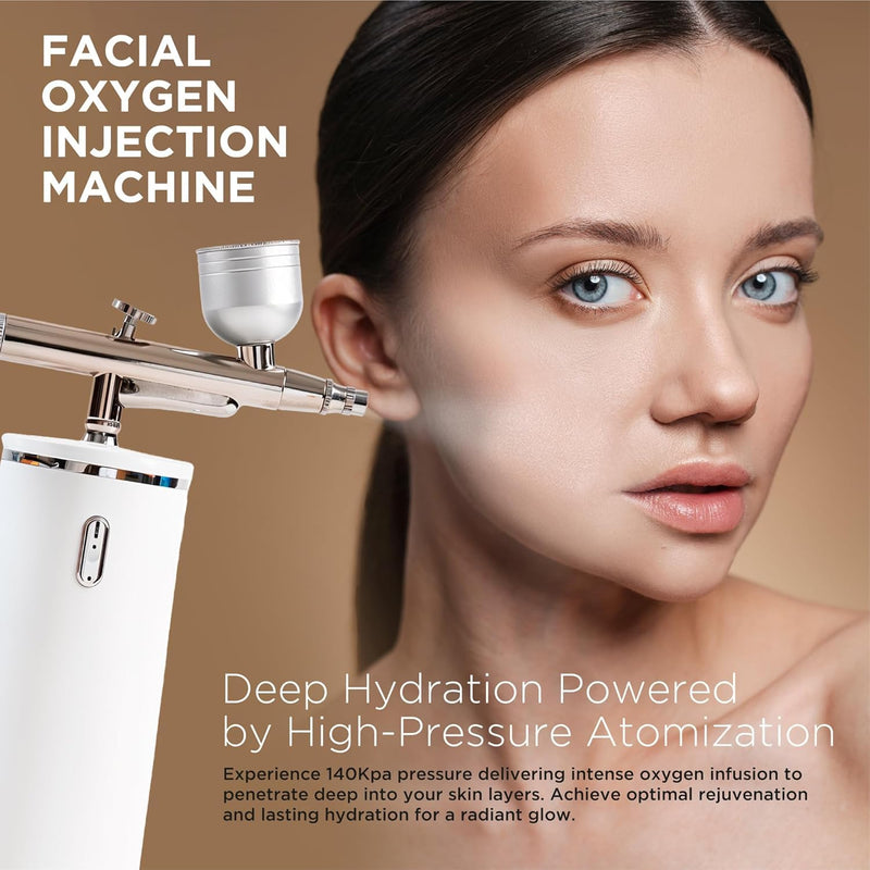 [Australia] - Facial Mist Spray Machine – 0.3mm Oxygen Micro Mist for Toner & Serum Infusion | High-Pressure Hydration & Skin Cooling Steamer for Home & Salon Use – Koli Z2 