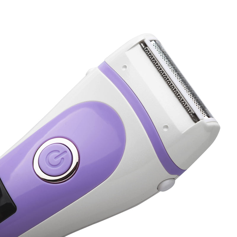 [Australia] - Electric Lady Shaver Bikini Trimmer Wet & Dry Rechargeable Cordless Painless Electric Razor for Women, LED Display Razor for Legs Underarms (Violet) Violet 