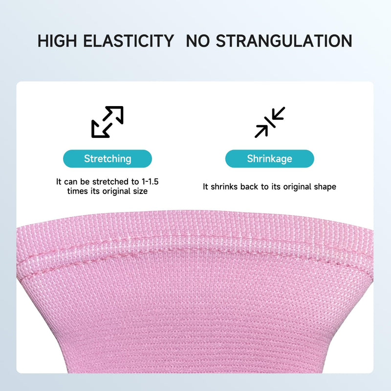 2 Pairs Kids Compression Ankle Braces, Lightweight Non Slip Support Sleeve for Boys, Girls, Dance, Pickleball(Pink Cherub, L) Pink Cherub/Ankle Large