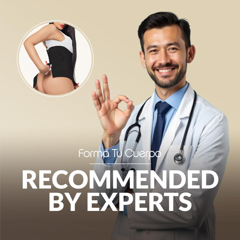 Forma Tu Cuerpo Lipo Foams Post Surgery Post-Operative Liposuction Recovery Compression 360 Tummy Tuck Foam (Black + Long 360 Lipo Foam, Medium) Black + Long 360 Lipo Foam