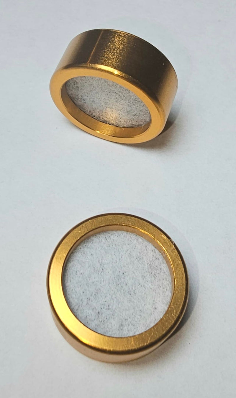 [Australia] - Reusable Metal Rings (4) and Replacement Activated Carbon Filters (100) for Silicone Mouthpiece Universal Fit, 100 Pack 