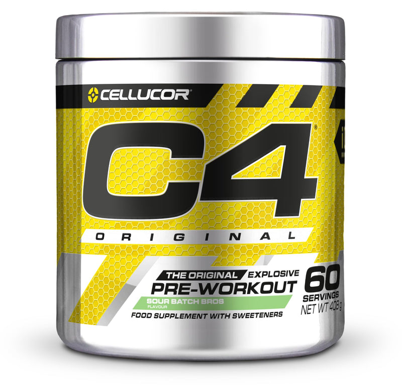 [Australia] - C4 Original - Pre-Workout Booster - Drink Powder for Energy Drink | 150 mg caffeine + beta-alanine + creatine monohydrate (sour candies, 60 servings) 
