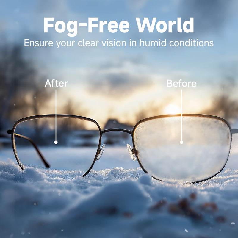 [Australia] - Anti Fog Lens Wipes for Eyeglasses Lulumonster, [150 Pre-Moistened Individually Wrapped Wipes] [Non-Scratching & Non-Streaking] Cleaner Wipes for Glasses, Sunglass, Phone Screen Camera Lens, Goggles Antifog-white 150 Count 