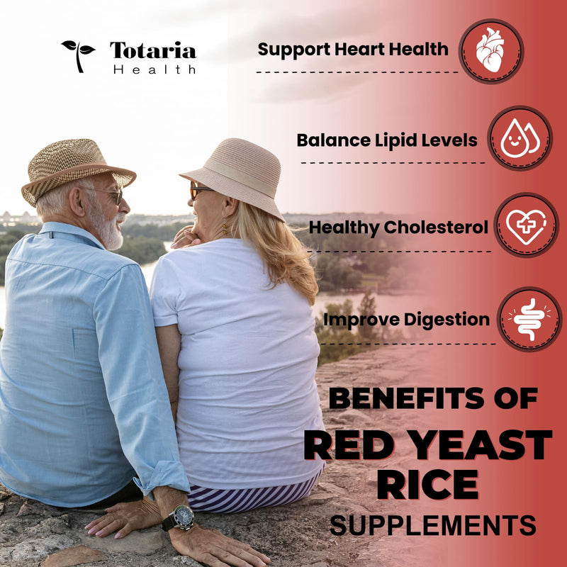 [Australia] - Red Yeast Rice 2,000mg with CoQ10 Supplement - Citrinin Free Extract Red Yeast Rice Capsules with CoQ10 100 Plus Citrus Bergamot - Cholesterol Lowering Supplements 3rd-Party Tested Vegan Non-GMO 120 Count (Pack of 1) 
