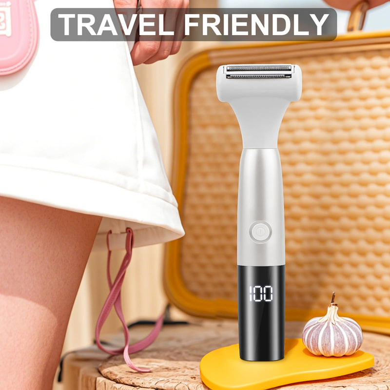 [Australia] - 5 in 1 Bikini Trimmer for Women - Electric Razors for Women, Cordless Rechargeable Electric Shaver, IPX7 Waterproof Wet Dry Lady Body Hair Remover for Face Nose Eyebrow Arm Leg Pubic Armpit Bikini 