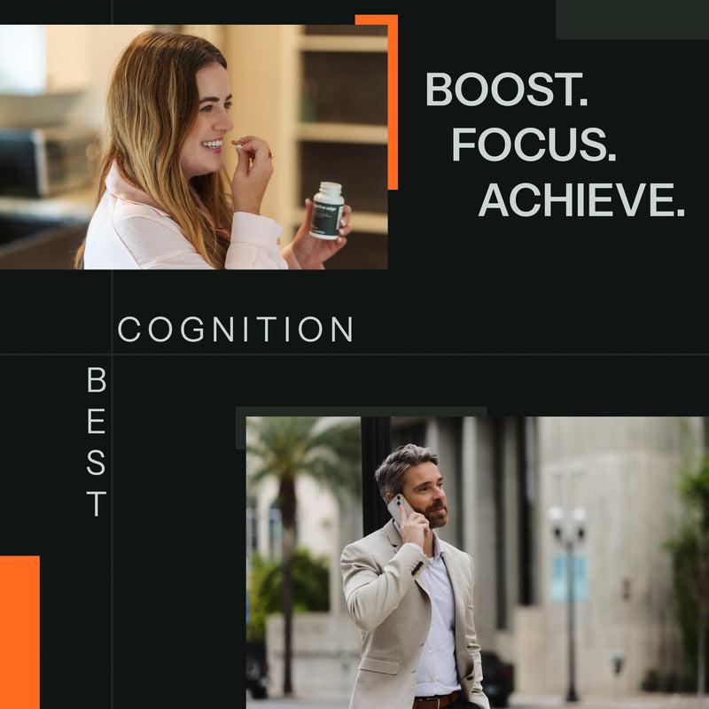 [Australia] - Natural Brain Support Supplement - Memory, Focus, Stress, Relaxation - Ashwagandha, L-theanine, Astaxanthin, Rhodiola, PQQ - 60 Cognitive Edge Capsules 
