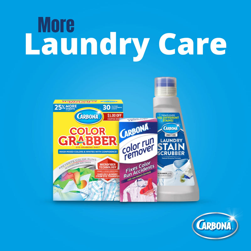 [Australia] - Carbona Laundry Stain Scrubber | Bio-Enzyme Stain Remover | Eliminates Fat, Oil, Blood, Milk, Fruit, Ketchup, Vegetables & Baby Food Stains | Save On Skin & Washable Fabrics | 1 Pack, 8.4 Fl Oz 1 Pack (8.4 Fl Oz) 