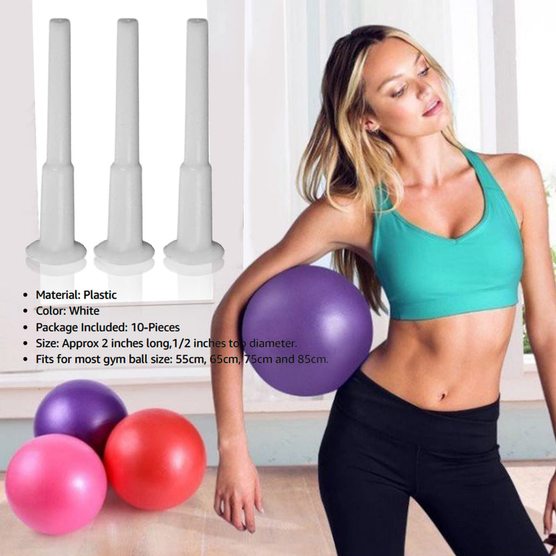 [Australia] - 10-Pieces Fitness Exercise Sport Yoga Ball Inflatable Bed Pool Air Stopper Plug Pin 