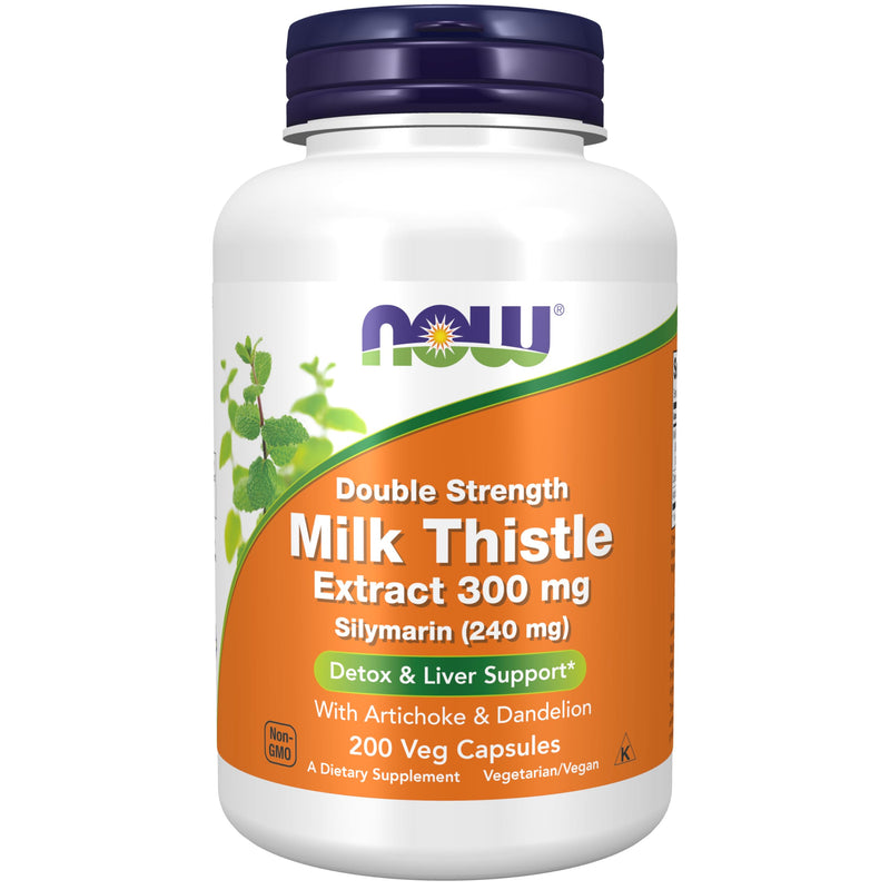 NOW Supplements, Silymarin Milk Thistle Extract 300 mg with Artichoke and Dandelion & Supplements, Vitamin C-1,000 with Rose HIPS, Sustained Release, Antioxidant Protection*