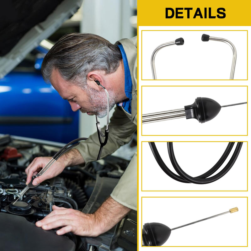 [Australia] - Automotive Stethoscope, Mechanic Stethoscope Sensitive Hearing Tool, Car Mechanic Cylinder Stethoscope Engine Diagnostic Instrument, Stethoscope Tool for Cars, Trucks, SUVs 