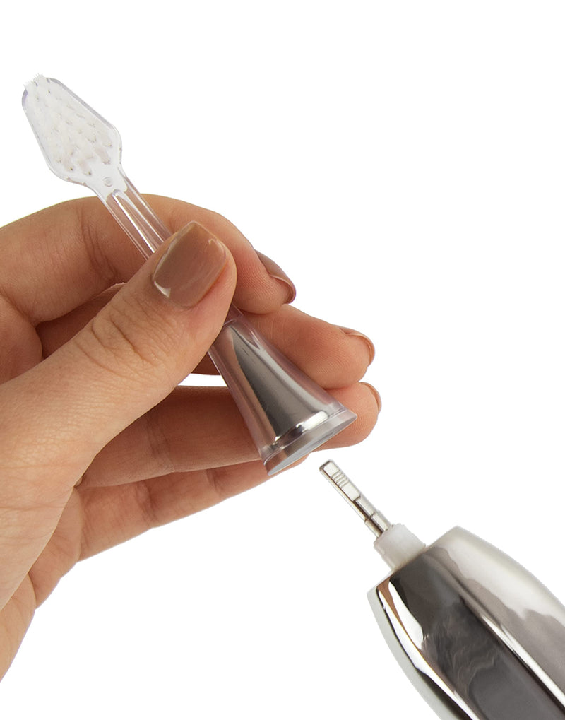 Supersmile Zina45 Replacement Brush Heads for Sonic Pulse Toothbrush Silver