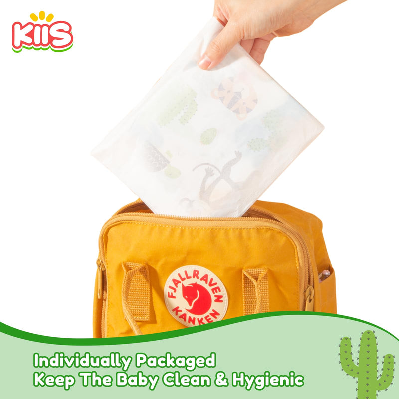 [Australia] - KIIS Disposable Baby Bibs for Baby Boys and Girls - Individually Packaged - Hygienic, Soft and Leakproof (20 PCS / 60 PCS) Animal 