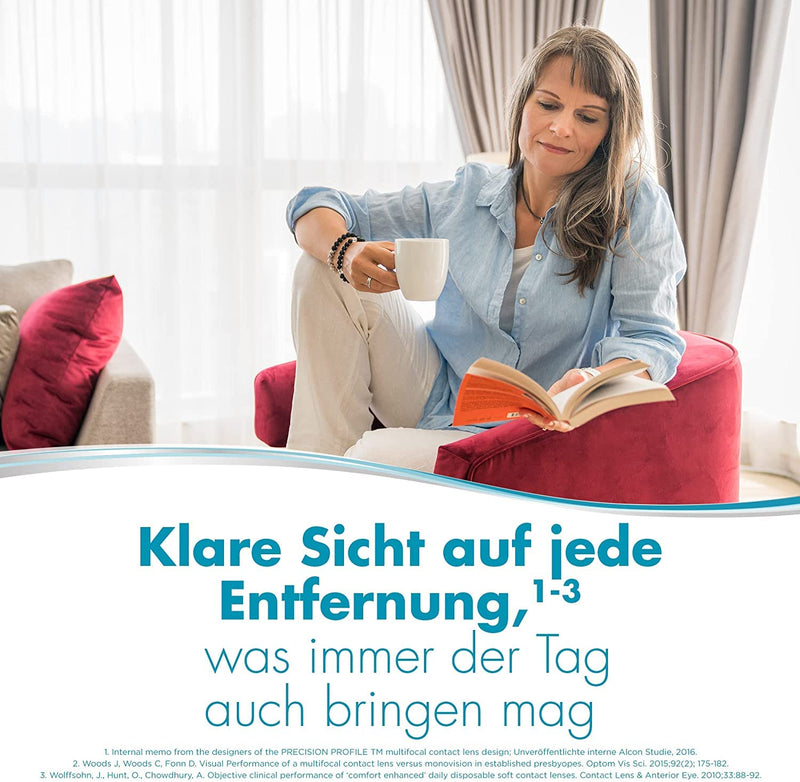 [Australia] - Dailies AquaComfort Plus multifocal daily lenses soft, 30 pieces / BC 8.7 mm / DIA 14.0 mm / ADD HIGH / -5.5 diopters 8.7 millimeters 14 millimeters high Unknown 