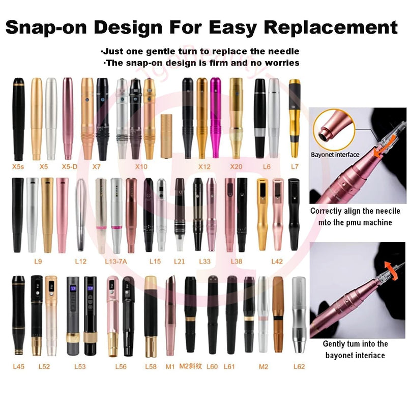 [Australia] - 50pcs/Pack Permanent Makeup Needles Cartridge for Eyebrow Eyliner Tattoo Machine 1P 3P 5P 5F 7F for Ombre Powder Eyebrow Shading Microblading Makeup (50pcs 3P) 50pcs 3P 