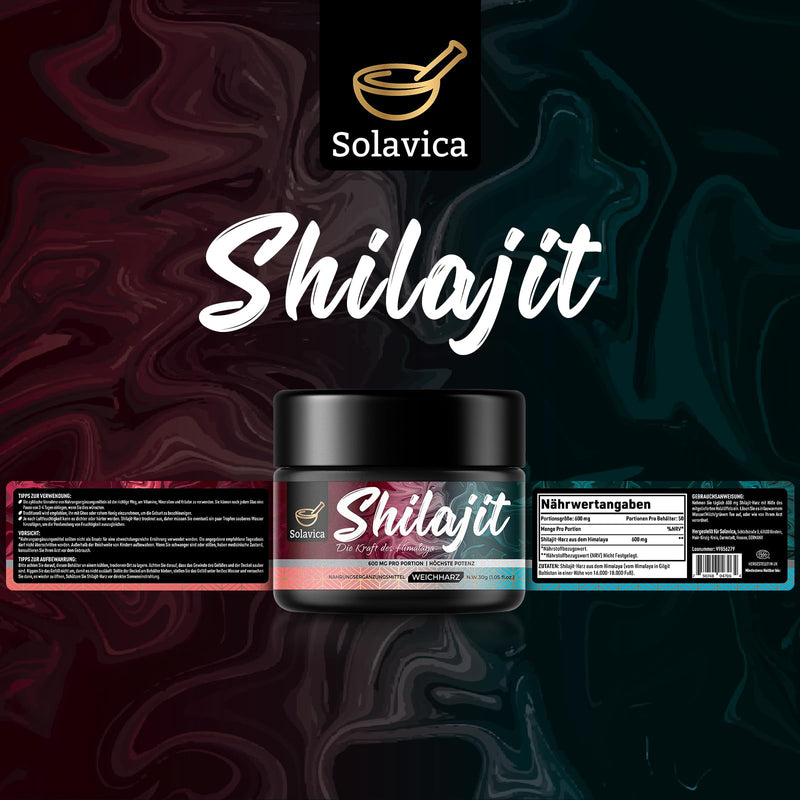 [Australia] - Shilajit, Original Pure Shilajit Resin, the Original from the Himalayas, Highest Potency, Vegan, 600mg per Serving (Pack of 1) 