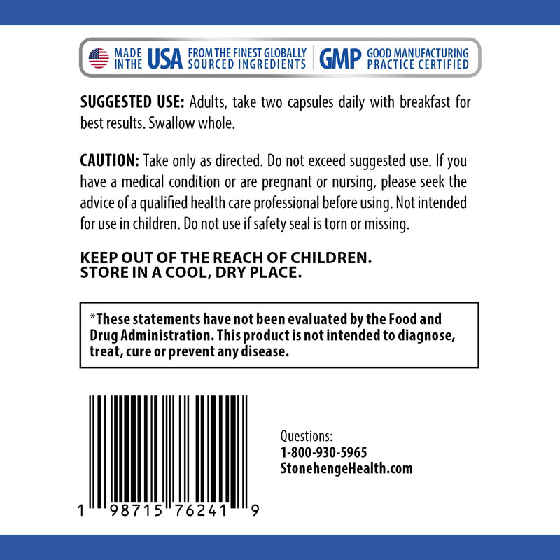 [Australia] - Stonehenge Health Dynamic Liver Supplement, Supports Detoxification, Liver Health, Cholesterol and Triglyceride Levels, & Healthy Digestion*, 60 Capsules 