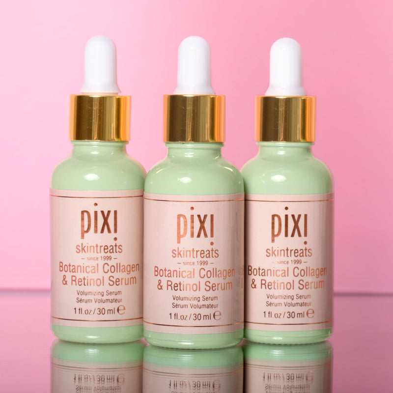 Pixi Beauty Botanical Collagen & Retinol Serum | Face Serum with Acacia Collagen, Retinol and Vitamins to Firm, Smooth & Hydrate Skin | 1 fl oz/ 30ml