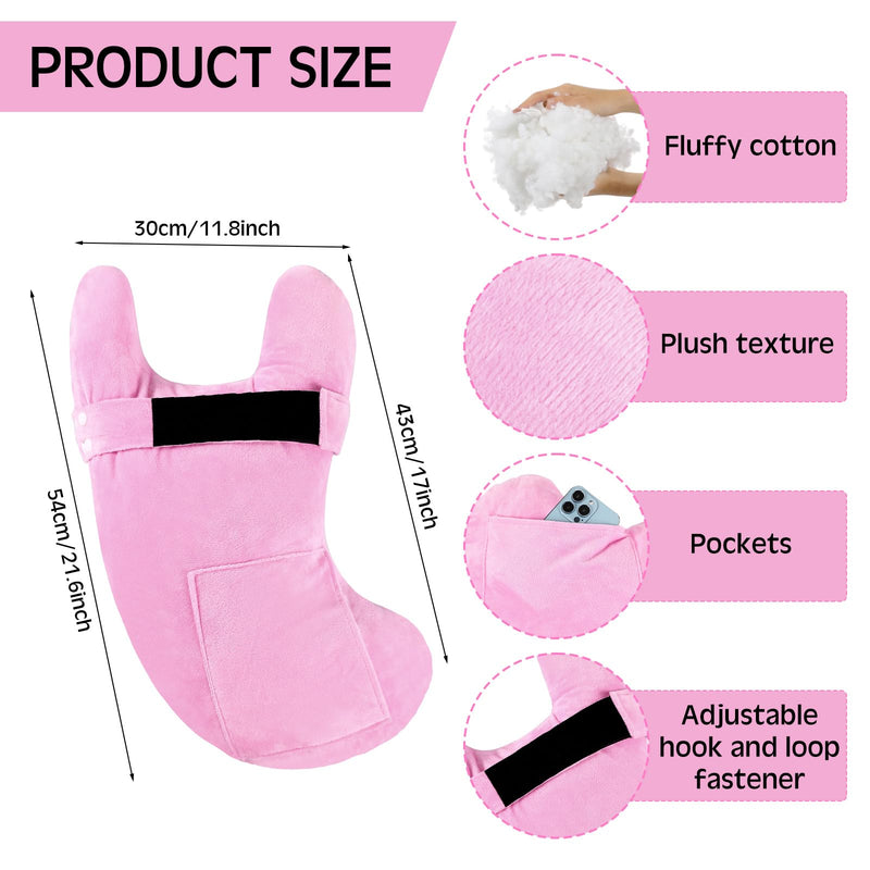 [Australia] - TrelaCo Post Shoulder Surgery Pillow with Pocket, Rotator Cuff Pillow Pain Relief for Sleeping, After Shoulder Surgery Must Haves for Arm Pressure Relief(Pink) Pink 