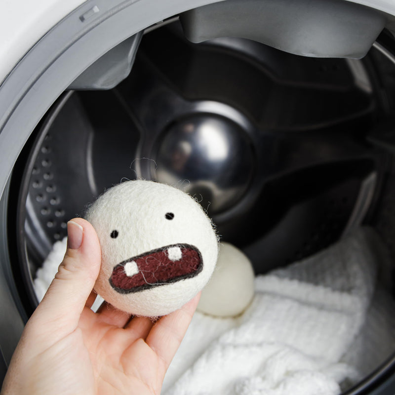 [Australia] - Woolbuddy Dryer Balls, 6 pack Monster Design Reusable Wool Dryer Balls, Home and Cleaning Essentials, Cute & Funny Laundry Accessories for Reusable Pet Hair Removal and Efficient Drying 