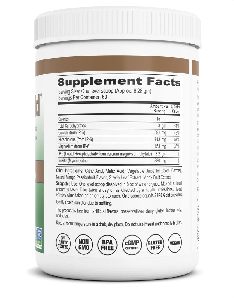 [Australia] - IP-6 Gold Powder with an Improved Mango Passionfruit Flavor, 60 Servings 