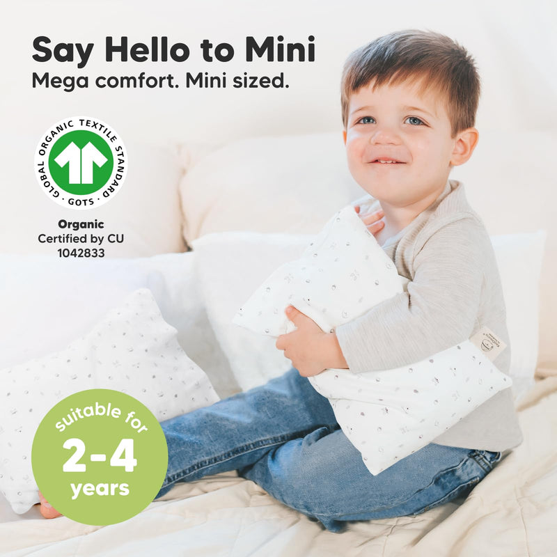 [Australia] - Mini Toddler Pillow with Pillowcase - 9x13 My Little Dreamy Mini Pillow, Organic Toddler Pillows for Sleeping, Kids Pillow, Small Pillows, Travel Pillows for Sleeping, Toddler Bed Pillows (Acorn) Acorn 9"x13" 