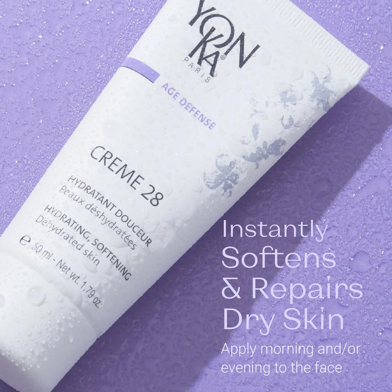 Yonka Crème 28 Daily Face Moisturizer | Soothing & Nourishing, Quintessence, Olive Oil & Vitamins C & E, For Dry & Dehydrated Skin, Hydrating & Softening, 1.79 fl oz