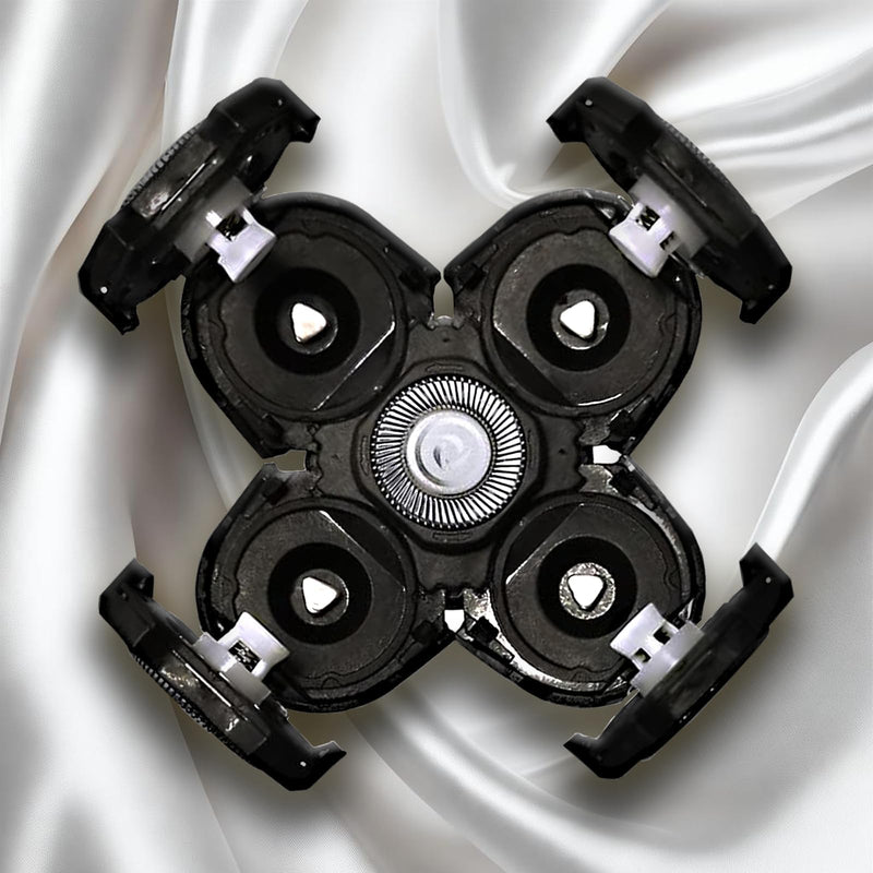 3Pack Shaver Replacement Blades Compatible with F-ree-bird Head Shaver Kit, 5 Blades Shaver Replacement Heads for Bald Men, Ruixin Replacement Blades for Flex-series Electric, with 3 Brushes.