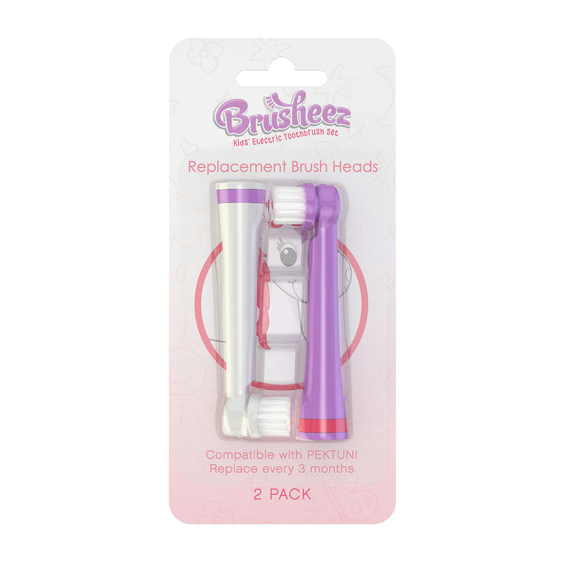 [Australia] - Brusheez® Electronic Toothbrush Replacement Brush Heads 2 Pack (Sparkle The Unicorn) Sparkle the Unicorn 