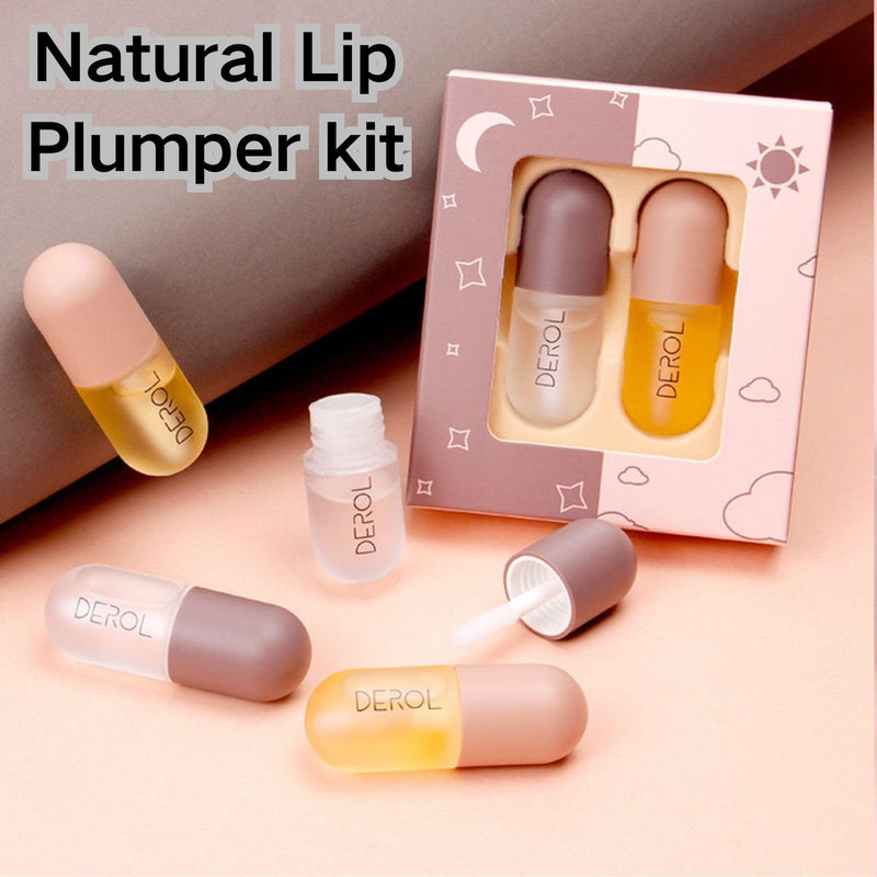 2Pcs Lip Plumper Set,Lip Plumper,Natural Lip Plumper kit,Day and Night Lip Plumper