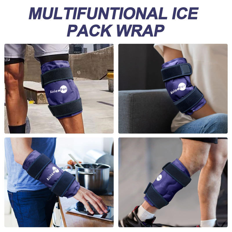 [Australia] - Ice Pack for Knee Pain Relief, Reusable Gel Ice Wrap for Injuries, Swelling, Knee Replacement Surgery, Cold Compress Therapy for Arthritis, Meniscus Tear and ACL, Blue BLUE 1 PACK 1.0 