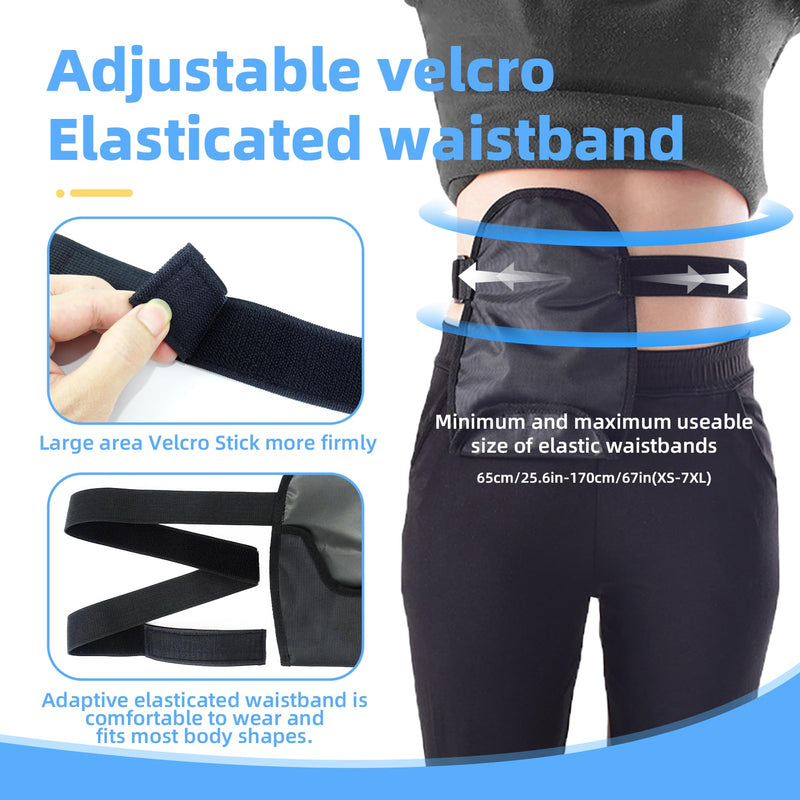 [Australia] - 2 Pack Waterproof Ostomy Bag Covers Universal Colostomy Bags Shower Cover for Ileostomy Ostomy Supplies Adjustable Stoma Pouch Protector for Men & Women 