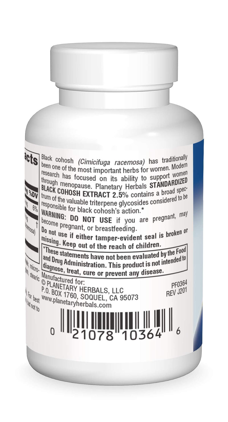 [Australia] - Planetary Herbals Standardized Black Cohosh Extract 2.5 Tablets, 45 Count 
