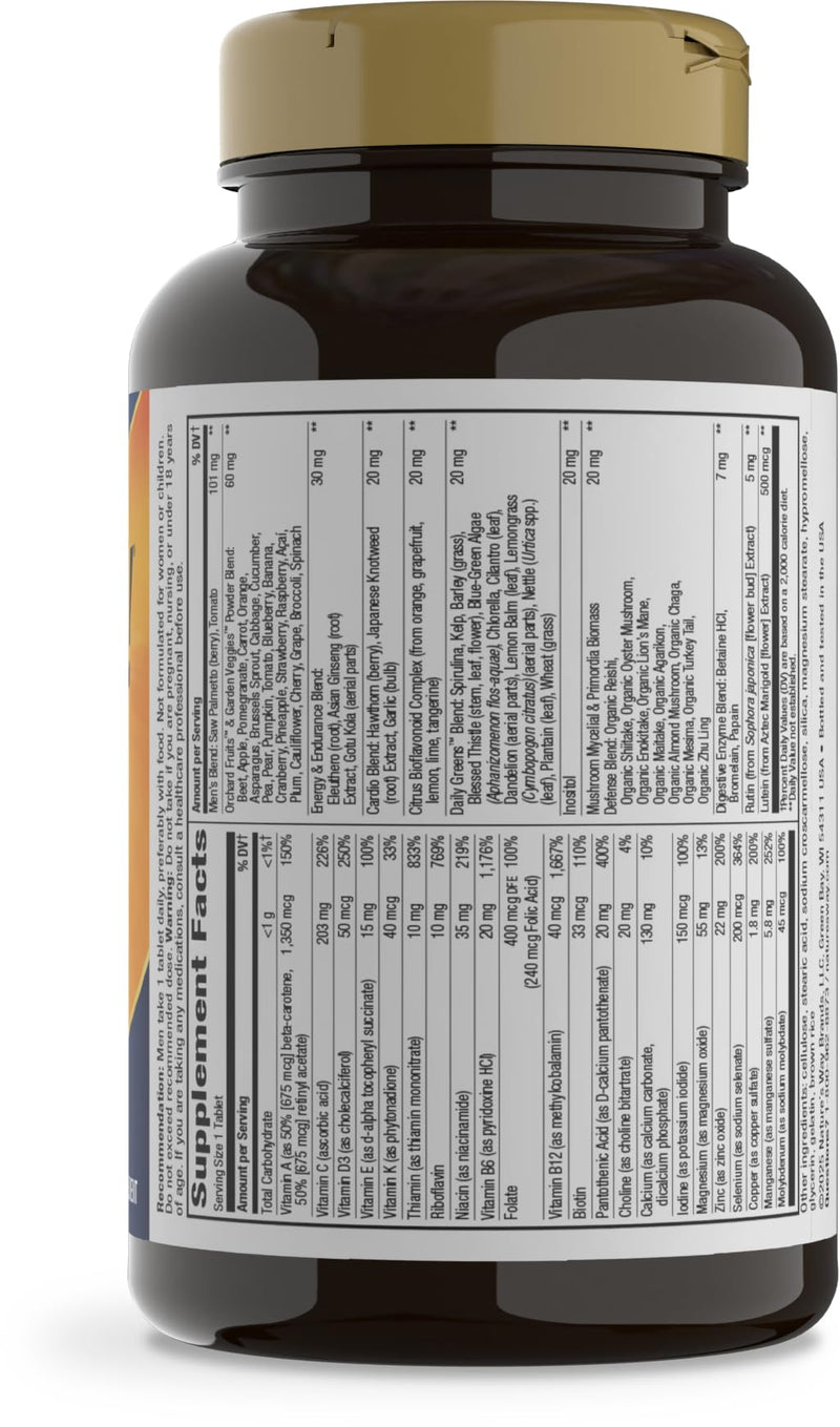 Nature's Way Alive! Men’s Daily Ultra Potency Multivitamin Tablets, 150 ct | Complete High Potency Men’s Daily Vitamin Promotes Heart & Muscle Function*, B-Vitamins, Zinc and Antioxidants 150 Count (Pack of 1)