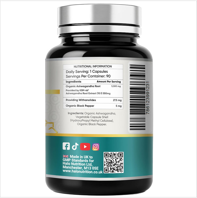 Hyaluronic Acid Supplement 600mg (500-700 KDA) - 120 Vegan Triple Strength Hyaluronic Acid Capsules - 4 Month Supply - Natural Skin, Hair & Joint Supplement for Women & Men- Halo Nutrition