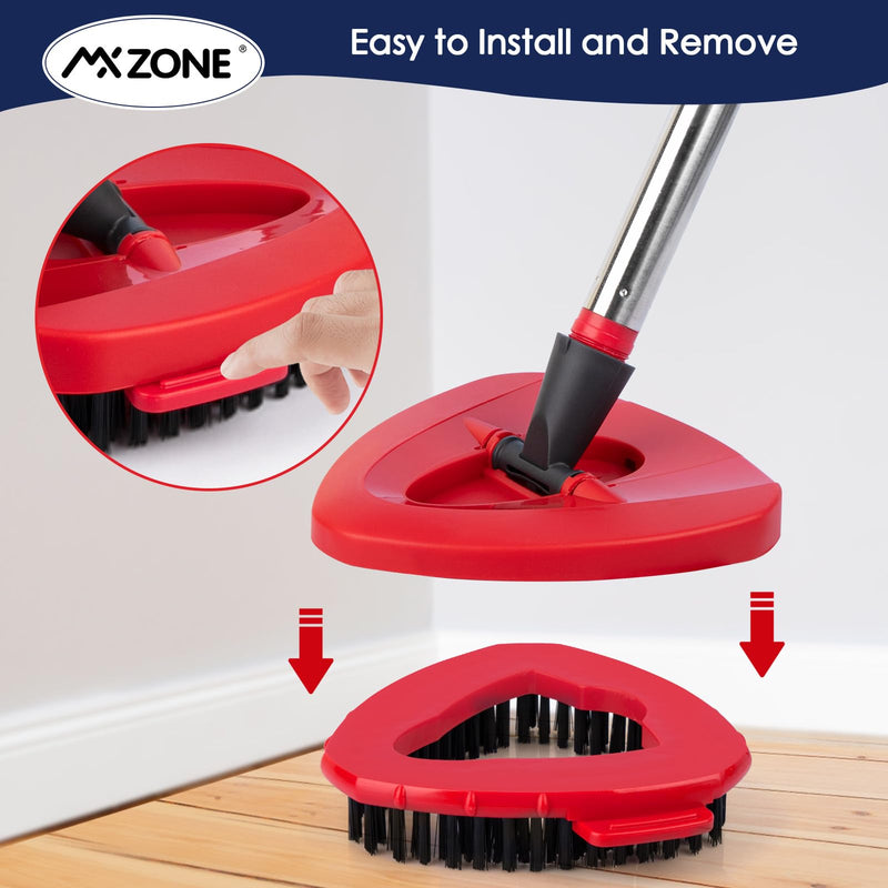 [Australia] - Spin Mop Scrub Brush Head for O Ceda EasyWring 1 Tank System, Shower Floor Scrubber Mop Head Replacement, Hard Bristle Cleaning Brush for Bathroom Kitchen Tile, Not Fit RinseClean 1pcs 1-Tank Scrub Brush 