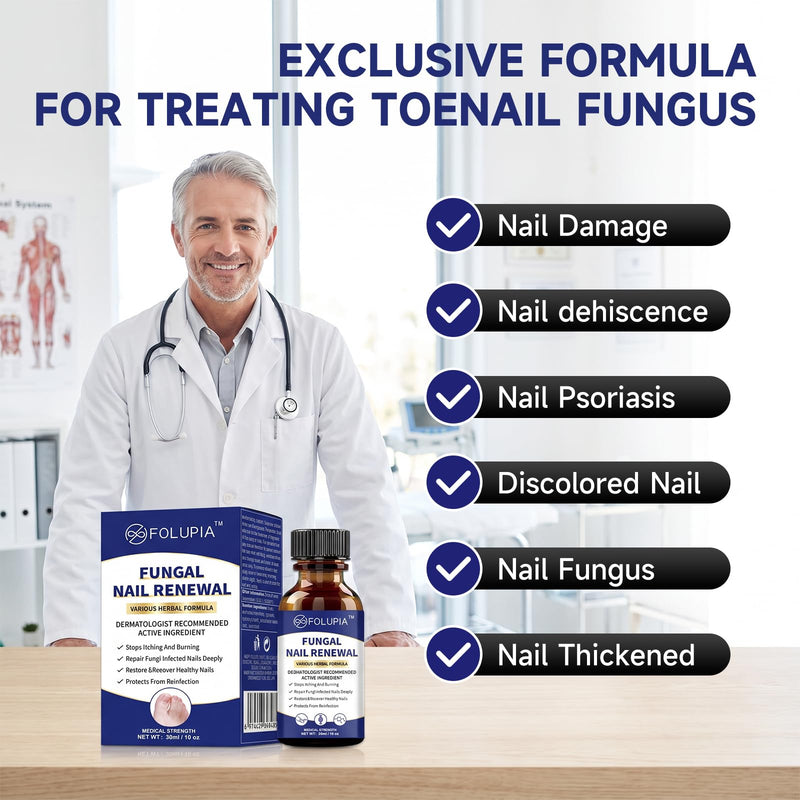Fingernails Toenail Fungus Treatment extra strength at Home,1 Fl Oz | Deep Restorative Nail Repair for Damaged Nails,Improve Yellowing, Thickening, and Cracking of the nail & Toenail at Home