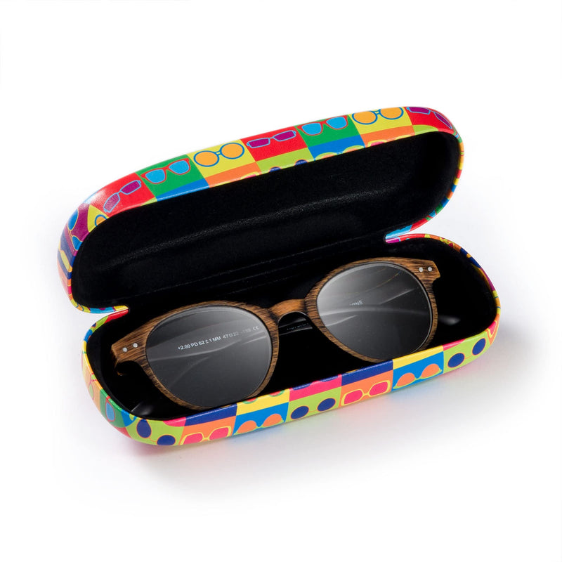 [Australia] - FEFI - Hardcase glasses case with matching microfiber cloth white 