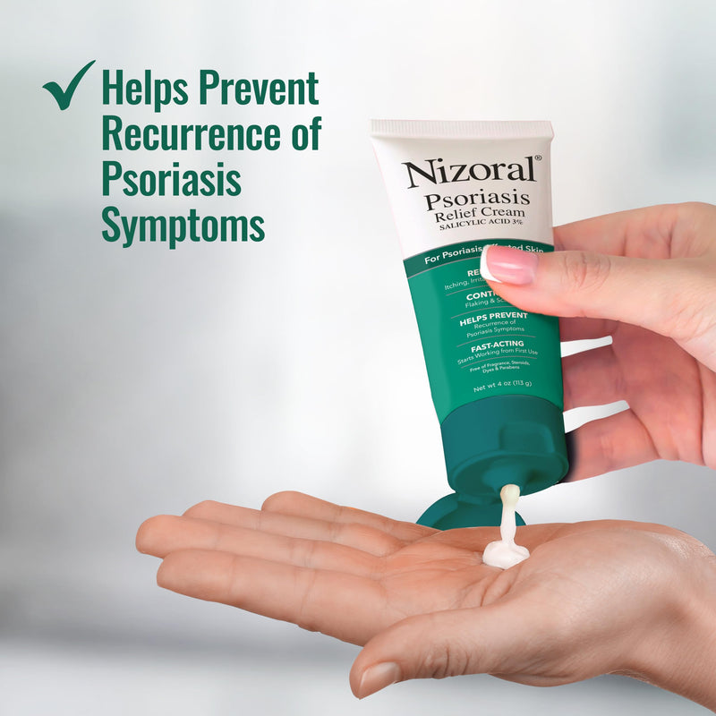 [Australia] - Nizoral Psoriasis Relief Cream- Relieves Itching, Irritation & Redness and Controls Flaking and Scaling with Maximum Strength Medicine (Salicylic Acid 3%), 4 Fl Oz 4 Fl Oz (Pack of 1) 