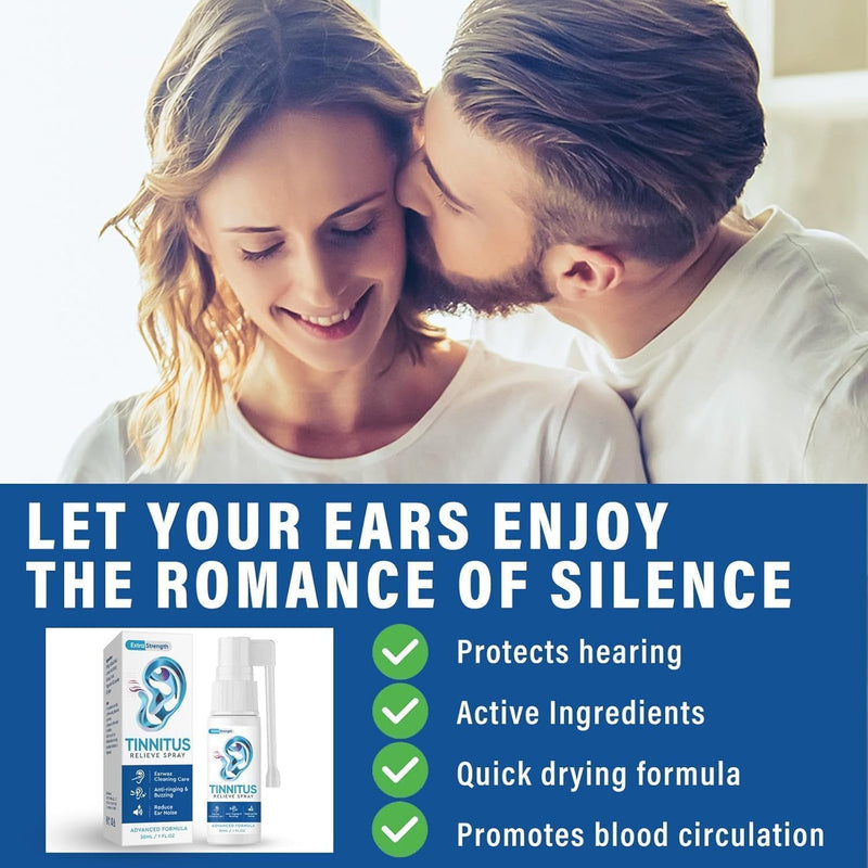 [Australia] - Tinnitus Relief Spray, Tinnitus Relief for Ringing Ears, Ear Discomfort, Clean Ears, Improve Hearing, 30 ml 