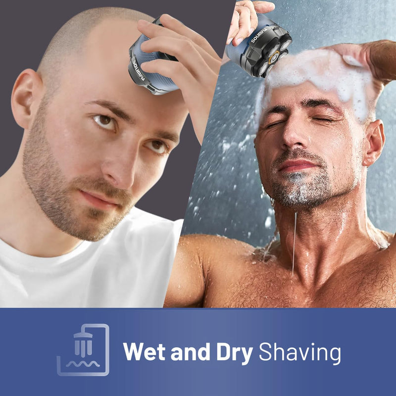 [Australia] - SOLIMPIA Upgraded Head Shavers for Bald Men, Hair Trimmer Kit, Magnetic Electric Razor, Large Battery Capacity, Rechargeable LED Display Beard Trimmer, Waterproof Wet/Dry Head Shaver 